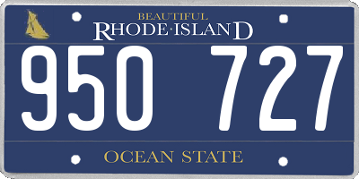 RI license plate 950727