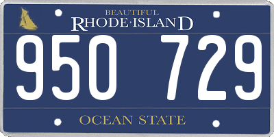 RI license plate 950729