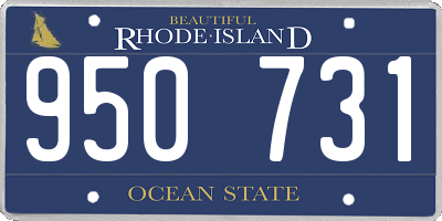 RI license plate 950731