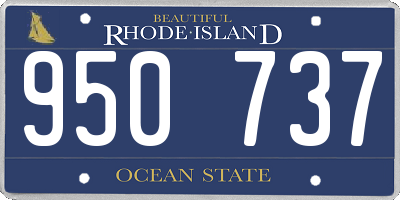 RI license plate 950737