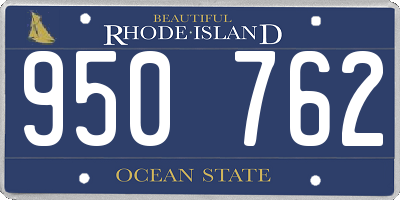 RI license plate 950762