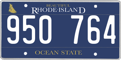 RI license plate 950764