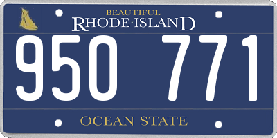 RI license plate 950771