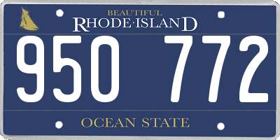 RI license plate 950772