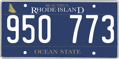 RI license plate 950773