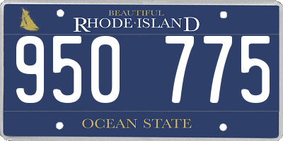 RI license plate 950775