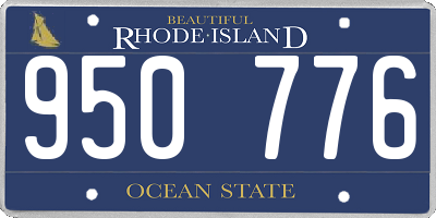 RI license plate 950776