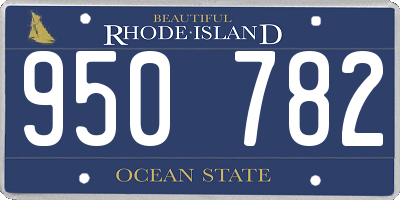 RI license plate 950782