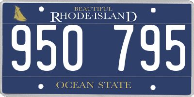 RI license plate 950795