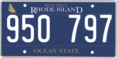 RI license plate 950797