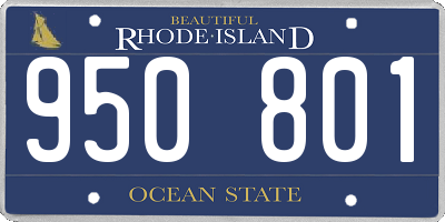 RI license plate 950801