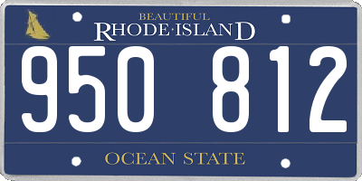 RI license plate 950812