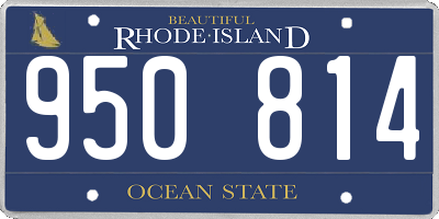 RI license plate 950814