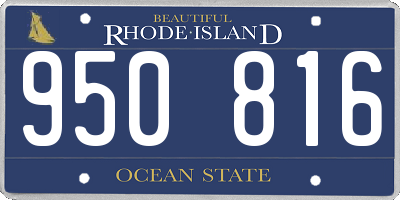 RI license plate 950816