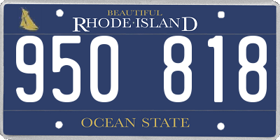 RI license plate 950818