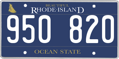 RI license plate 950820