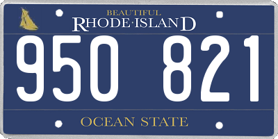 RI license plate 950821