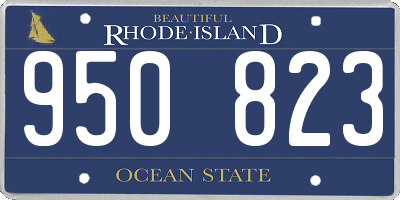 RI license plate 950823