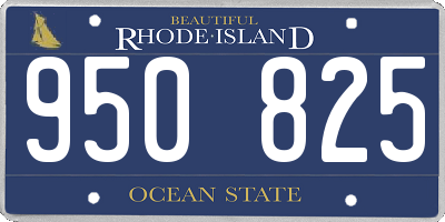 RI license plate 950825