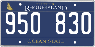 RI license plate 950830