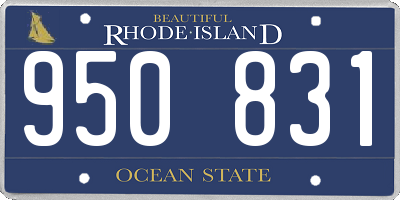RI license plate 950831