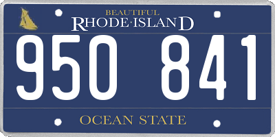 RI license plate 950841