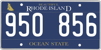 RI license plate 950856