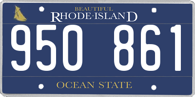 RI license plate 950861