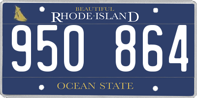 RI license plate 950864