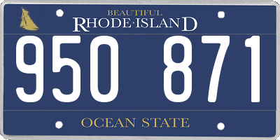 RI license plate 950871