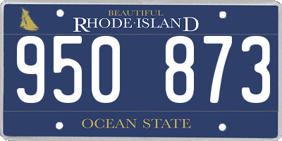 RI license plate 950873