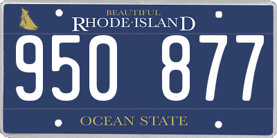 RI license plate 950877