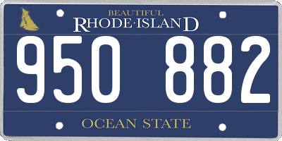 RI license plate 950882