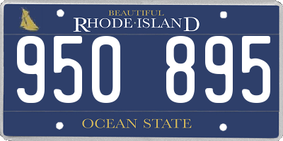 RI license plate 950895