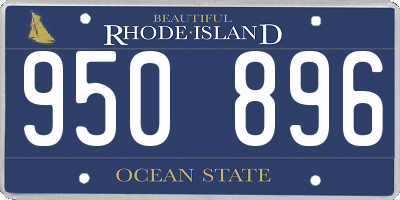 RI license plate 950896