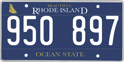 RI license plate 950897