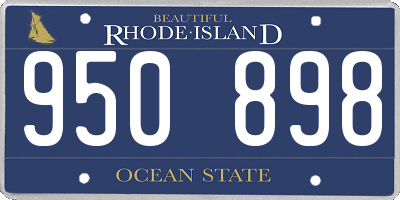 RI license plate 950898