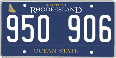 RI license plate 950906
