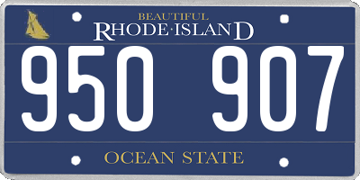 RI license plate 950907