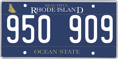 RI license plate 950909
