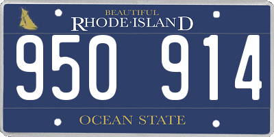 RI license plate 950914