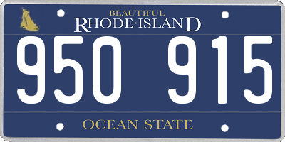 RI license plate 950915