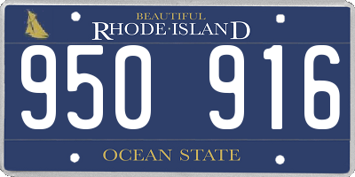 RI license plate 950916