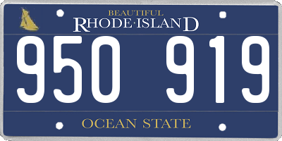 RI license plate 950919