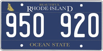 RI license plate 950920