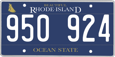RI license plate 950924