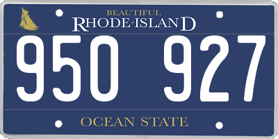 RI license plate 950927
