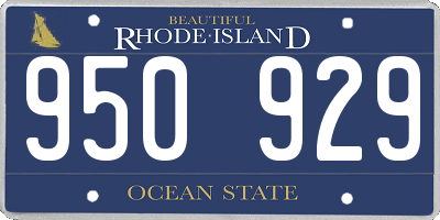 RI license plate 950929
