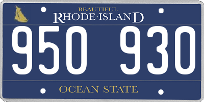 RI license plate 950930