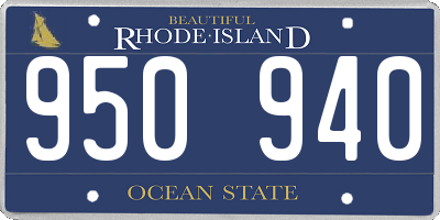 RI license plate 950940